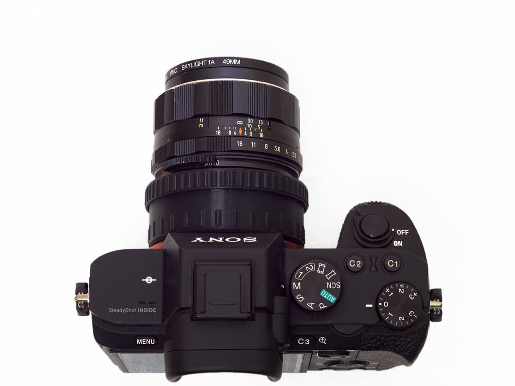 M42-4-E-Var — Focusing M42 to E-Mount Adapter