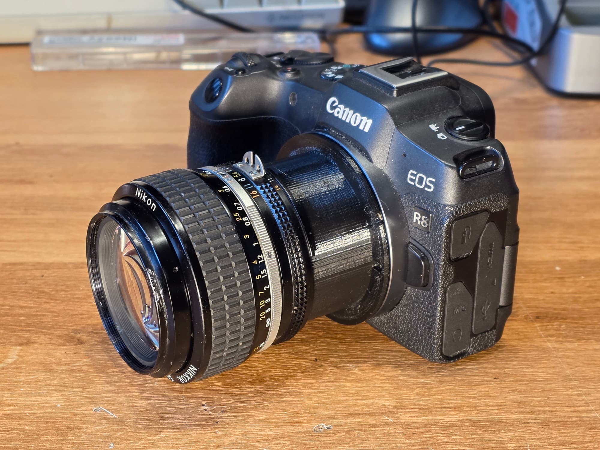 Nikon F Lens to Canon RF Adapter